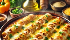 Im Ofen gebackene Tortillas mit Hähnchen gehören zu den besten Rezepten