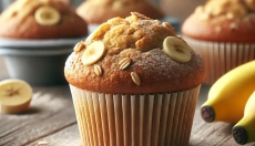 Backen Sie gesunde Bananenmuffins, die Sie begeistern werden