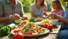 Ein gesunder Nudelsalat mit Thunfisch bietet eine großartige Kombination aus Geschmack und Nährstoff