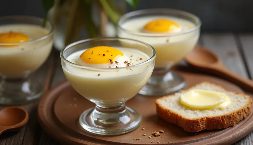Eier im Glas kommen wieder in Mode und bringen neue Geschmäcker mit sich.