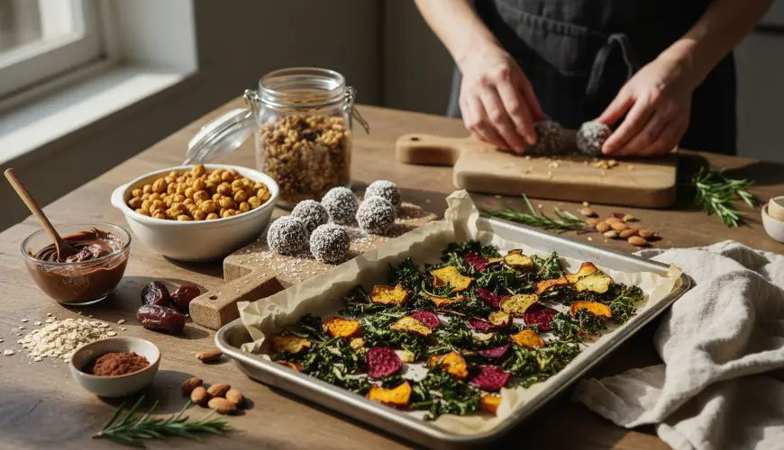 Probieren Sie hausgemachte Alternativen zu ungesunden Snacks