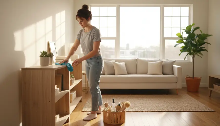 # Zkuste úklid podle metody jedna místnost denně

## Probieren Sie die Reinigungsmethode „ein Zimmer